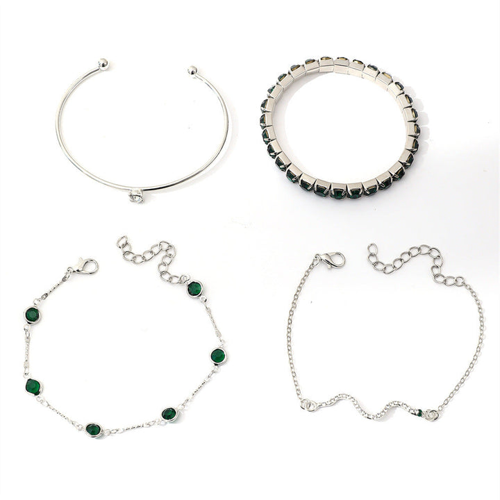 Sorina Feldwyn Emerald Bracelet Set | Gold-Tone