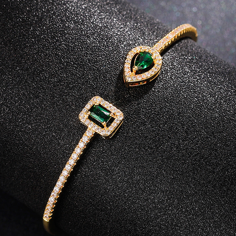 Verdeira Caruso Emerald Bracelet | Gold-Tone