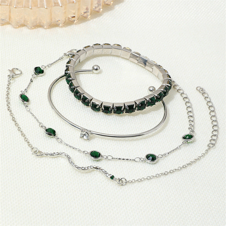 Sorina Feldwyn Emerald Bracelet Set | Gold-Tone