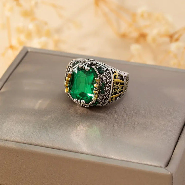 Klara Emerin Emerald Ring | Two-Tone