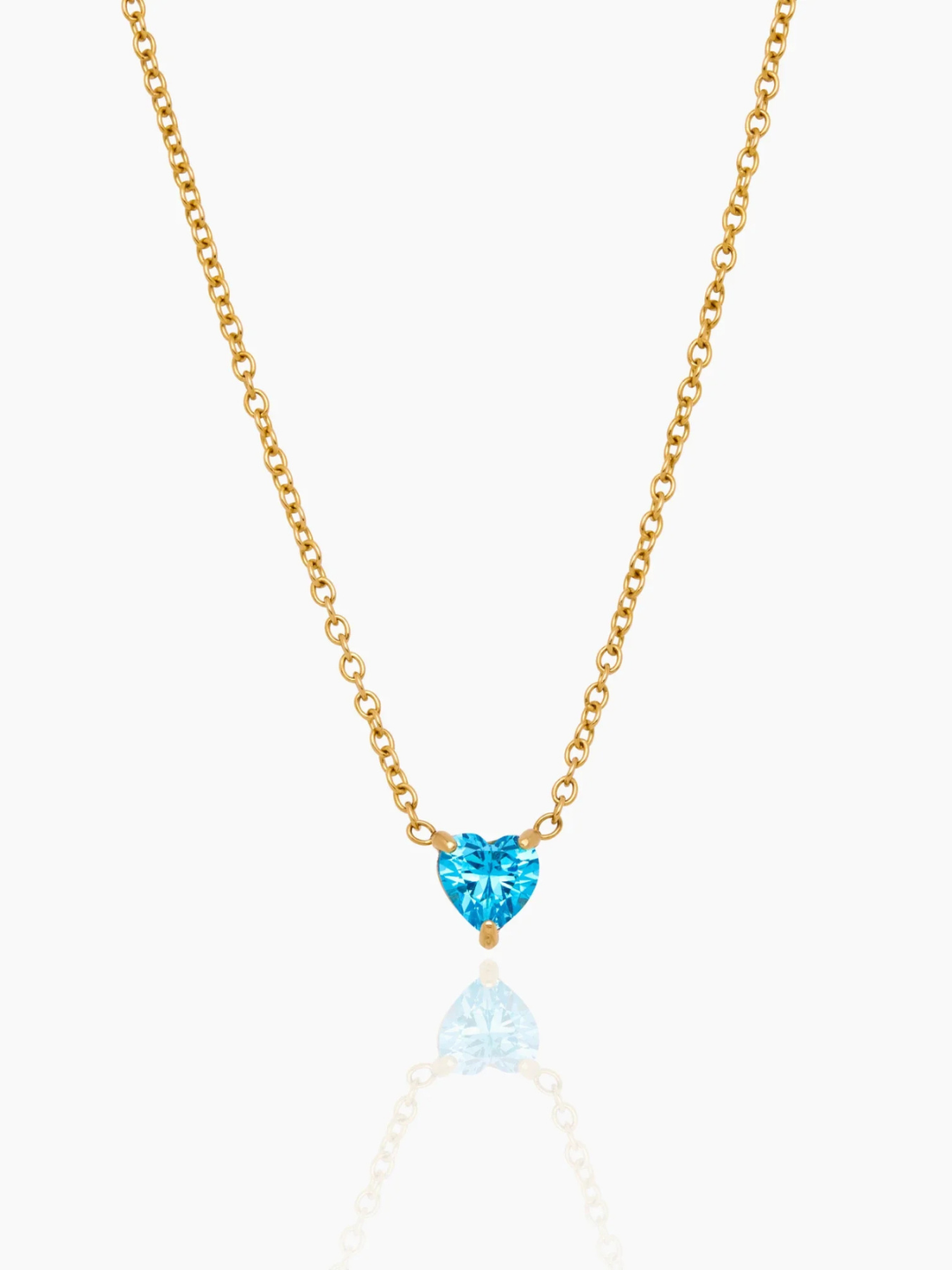 Heart Birthstone Necklace