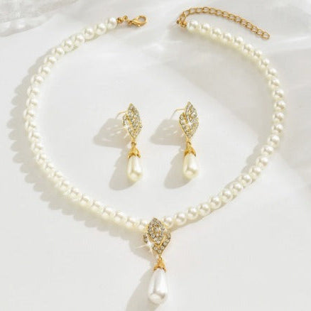 Vintage Classic Pearl Jewelry Set