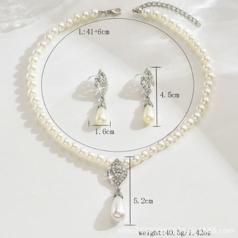 Vintage Classic Pearl Jewelry Set
