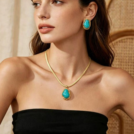 Elegant Baroque Pearl Jewelry Set