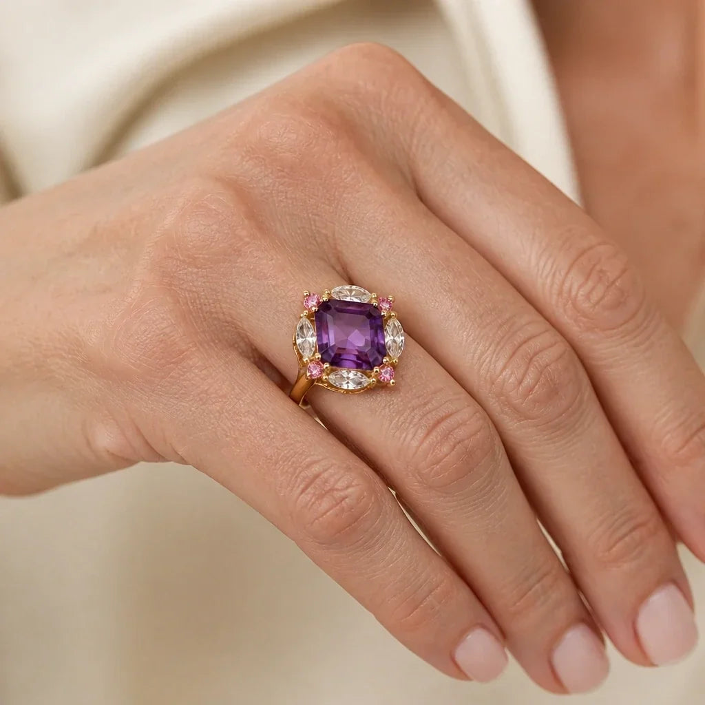 Princess Halo Statement Ring