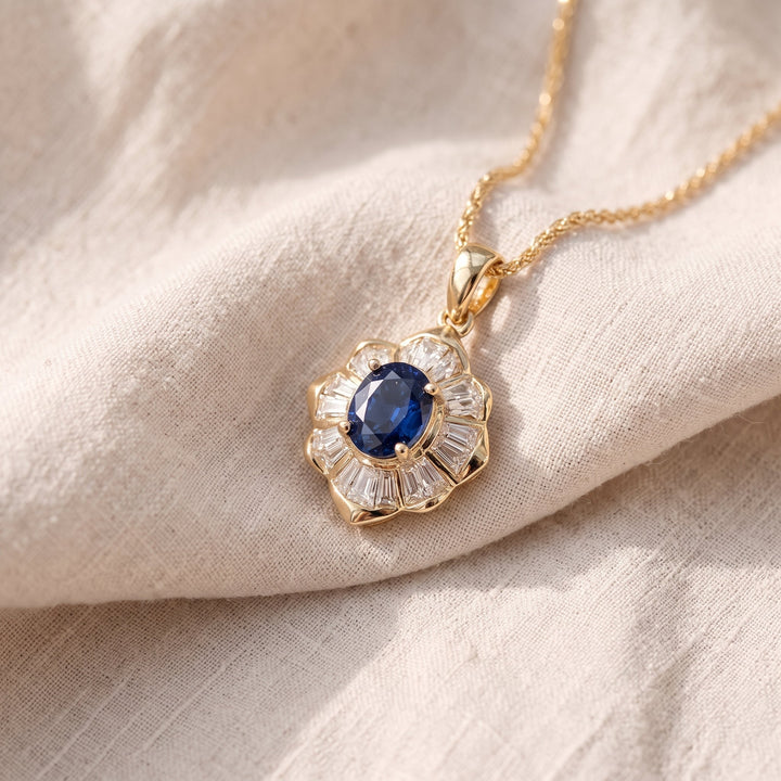 Kavella Noctazure Necklace | Gold-Tone