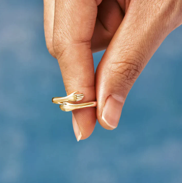 Eternal Embrace Adjustable Ring, detail view