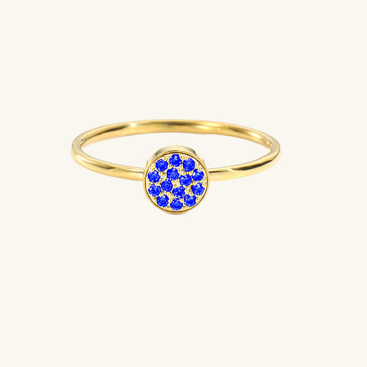 Selene Classic Birthstone Ring, band detail 2
