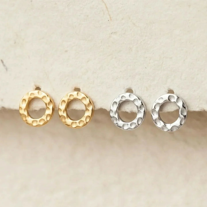 Alisa Earrings, close-up on the ear