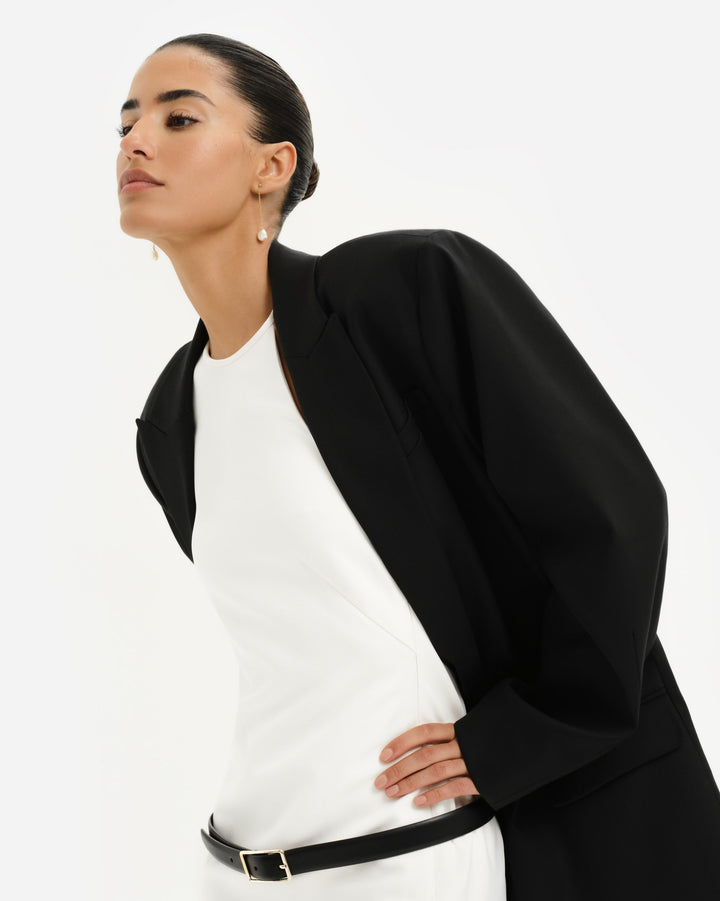 Talea Pearl Chain Earrings, shown on a plain background