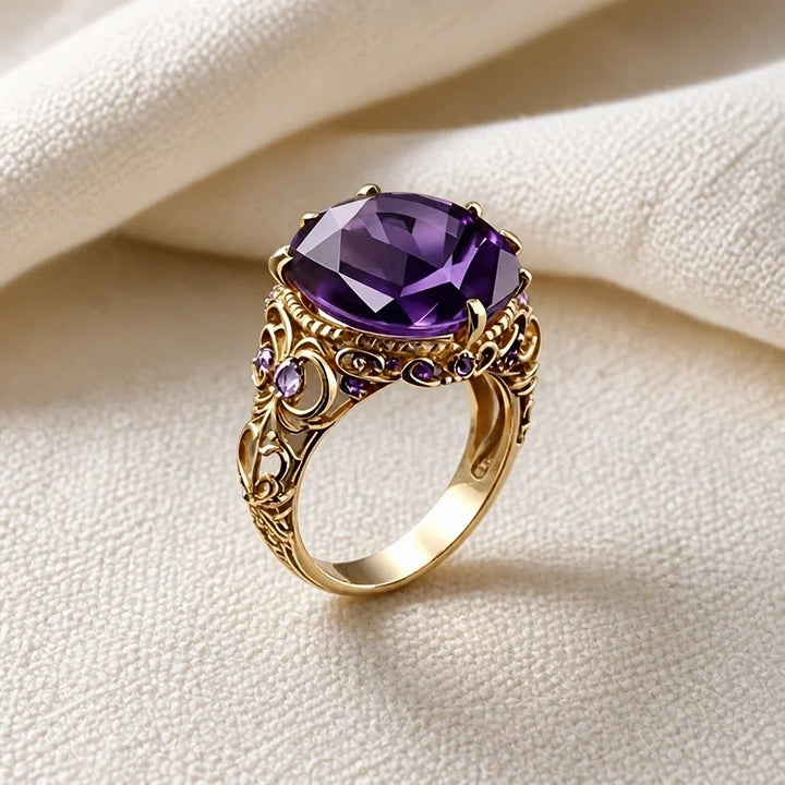 Vintage Ornate Floral Ring