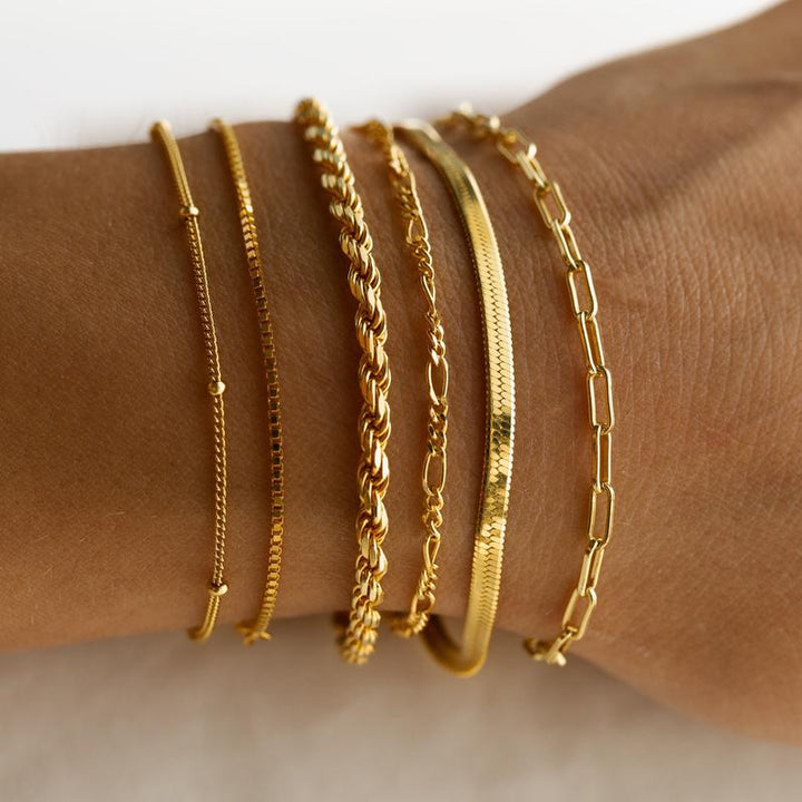 Six-Chain Stacking Bracelet Set