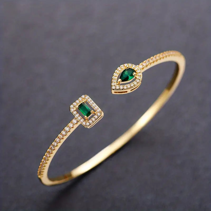 Verdeira Caruso Emerald Bracelet | Gold-Tone