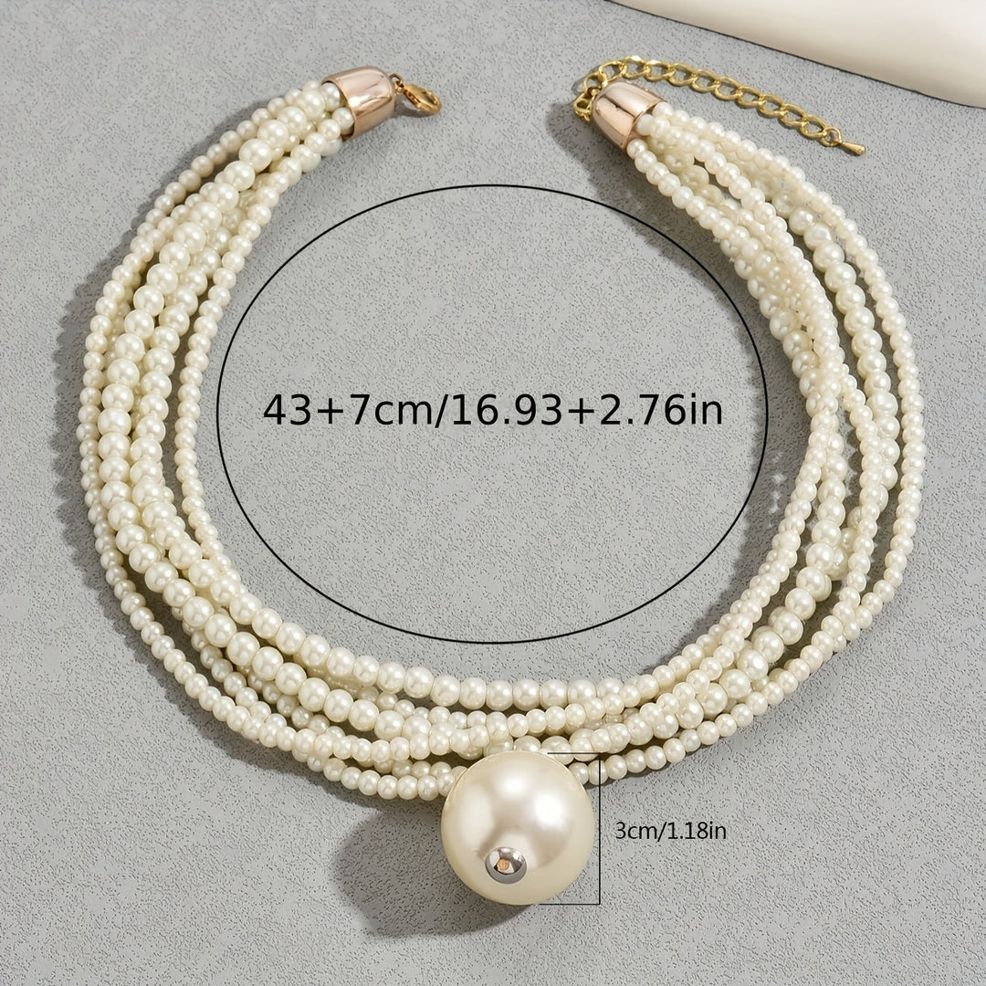 Grand Pearl Statement Necklace