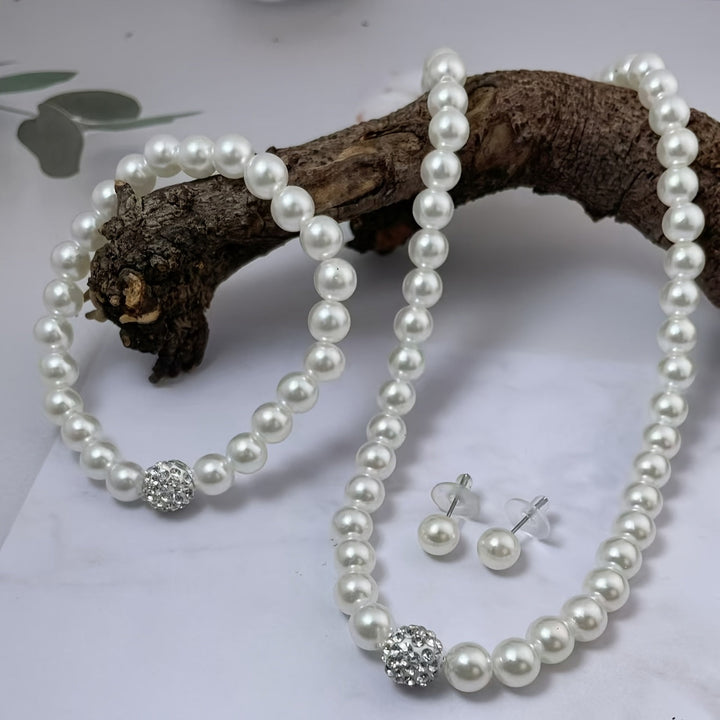 Luminous Pearl Crystal Jewelry Set
