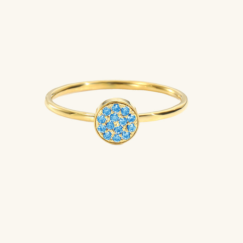 Selene Classic Birthstone Ring, side view