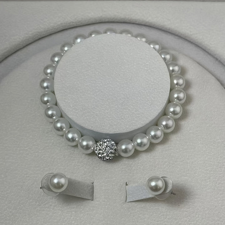 Luminous Pearl Crystal Jewelry Set