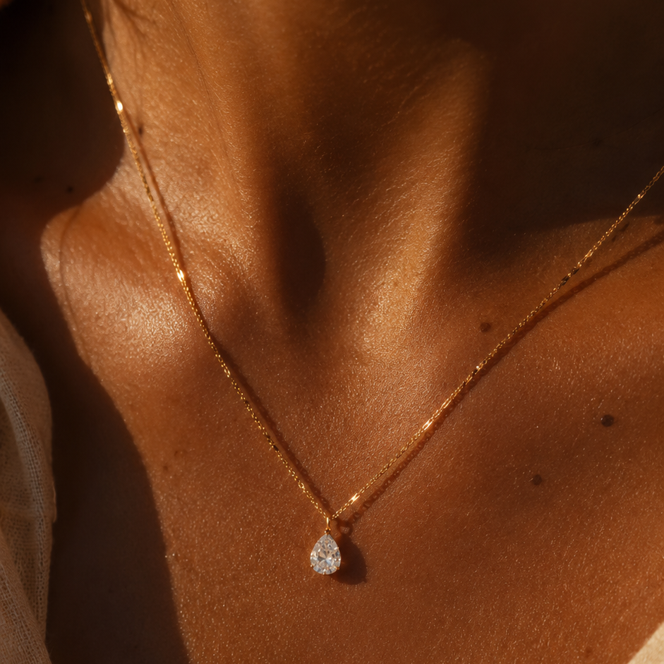 Auréa Drop Necklace Gold