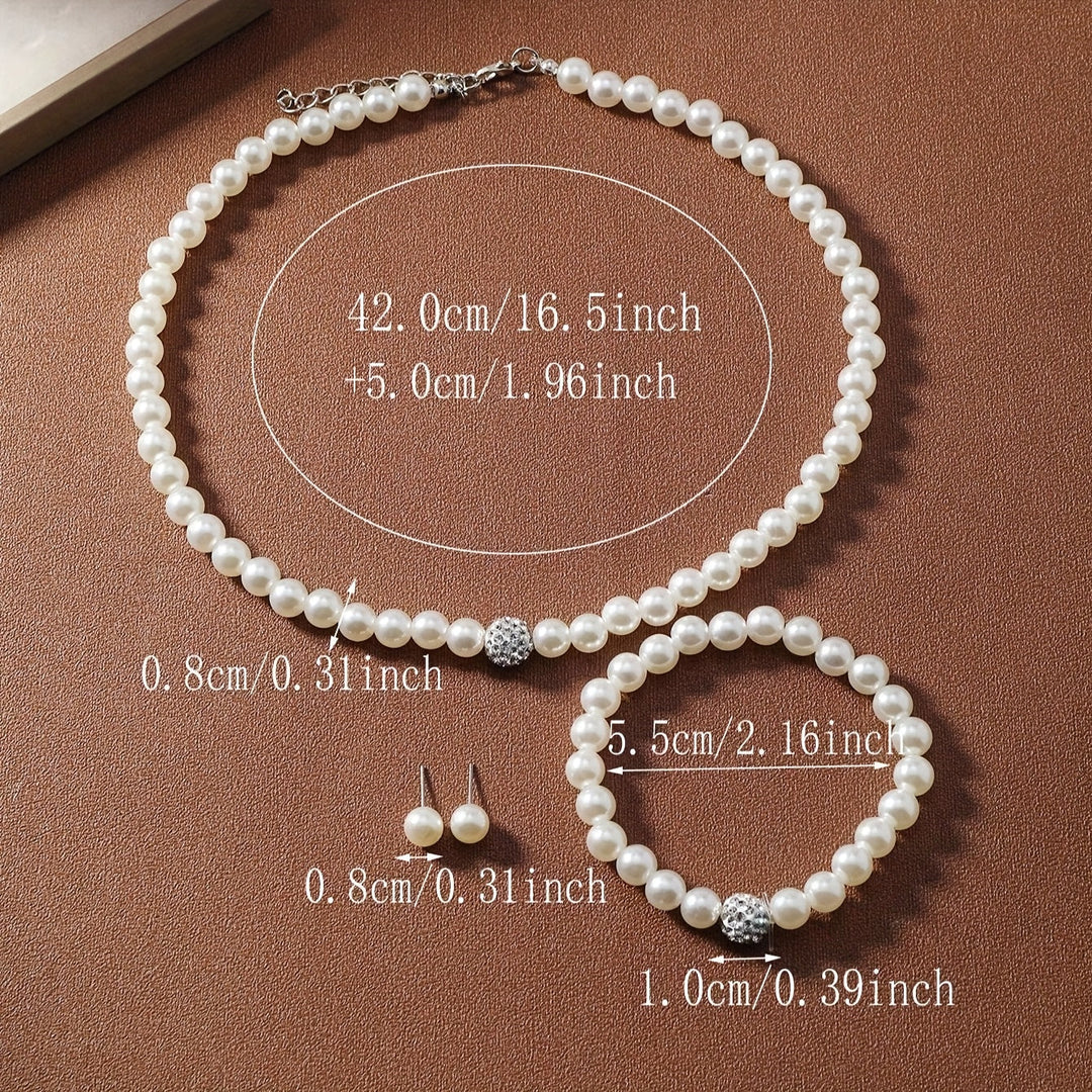Luminous Pearl Crystal Jewelry Set