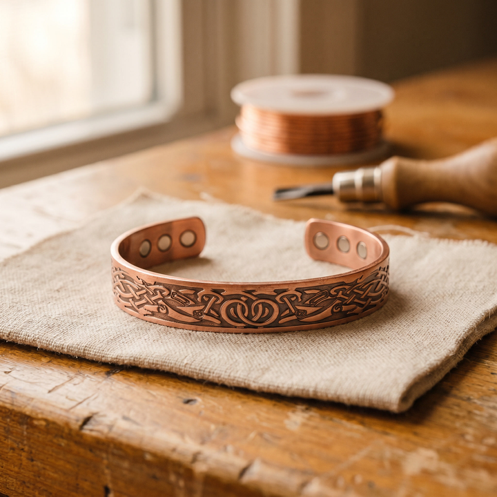 Moss Bloom Copper Bracelet