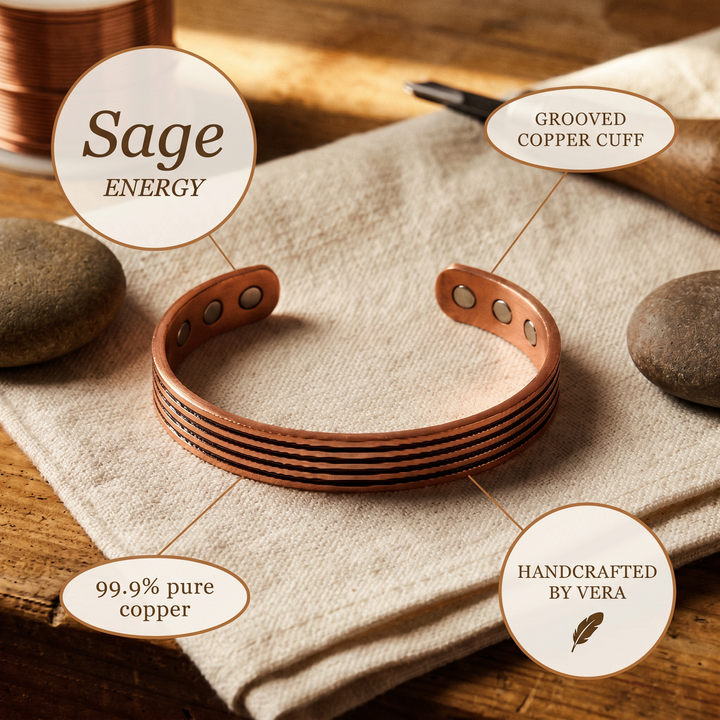 Sage Copper Bracelet