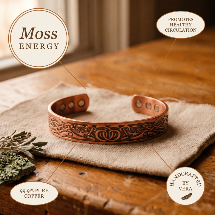 Moss Bloom Copper Bracelet