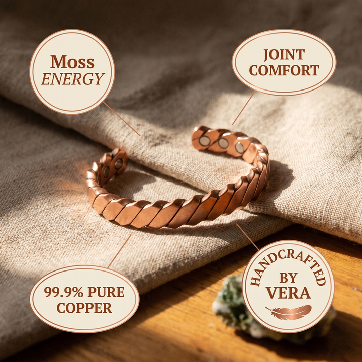 Moss Twist Copper Bracelet