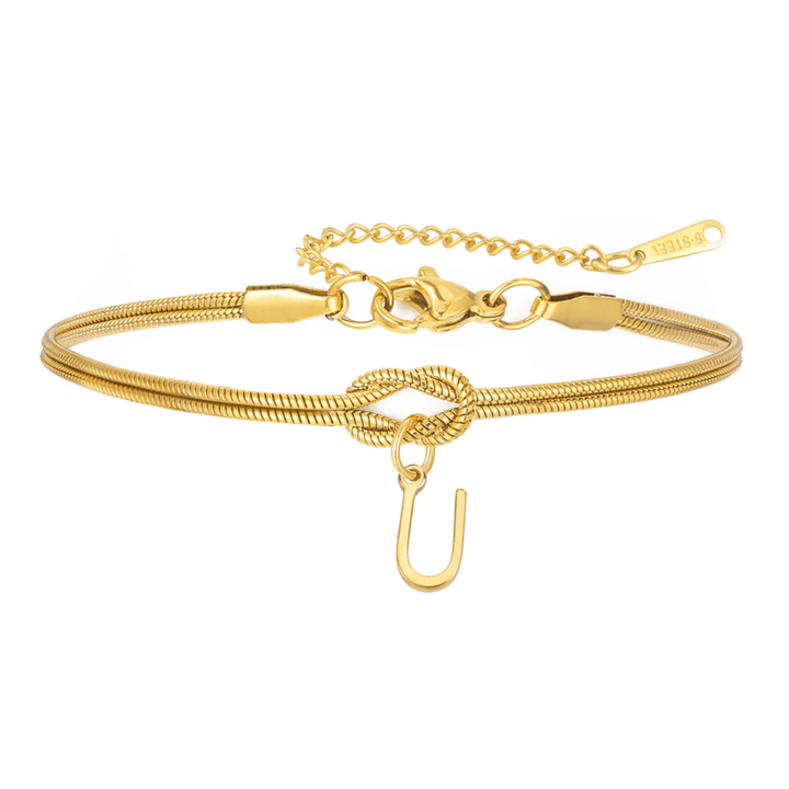 Personal Connection Initial Bracelet, side view 4