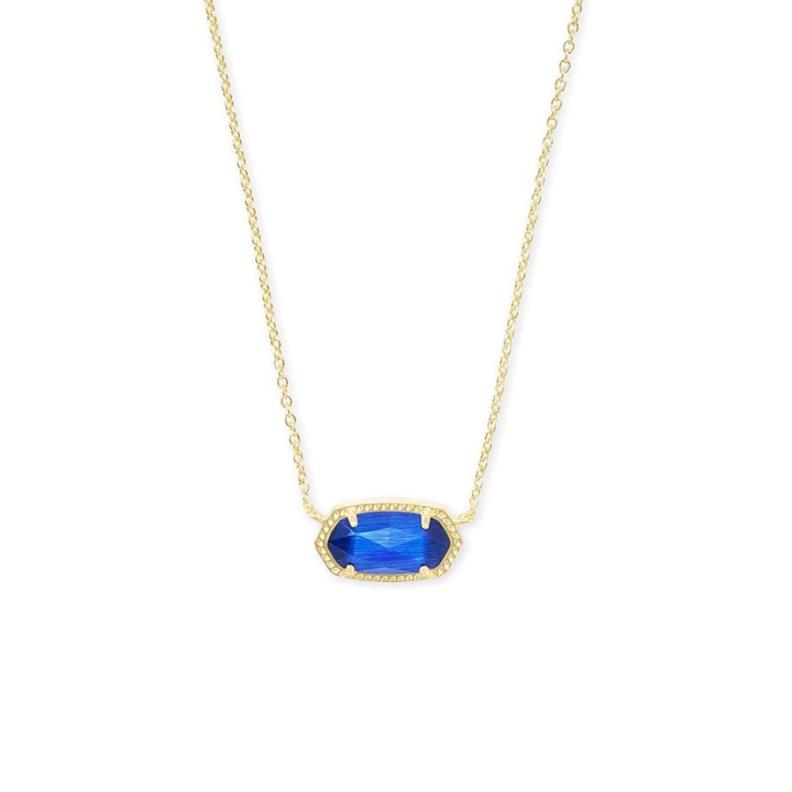 Classic Oval Sapphire Necklace | Gold-Tone
